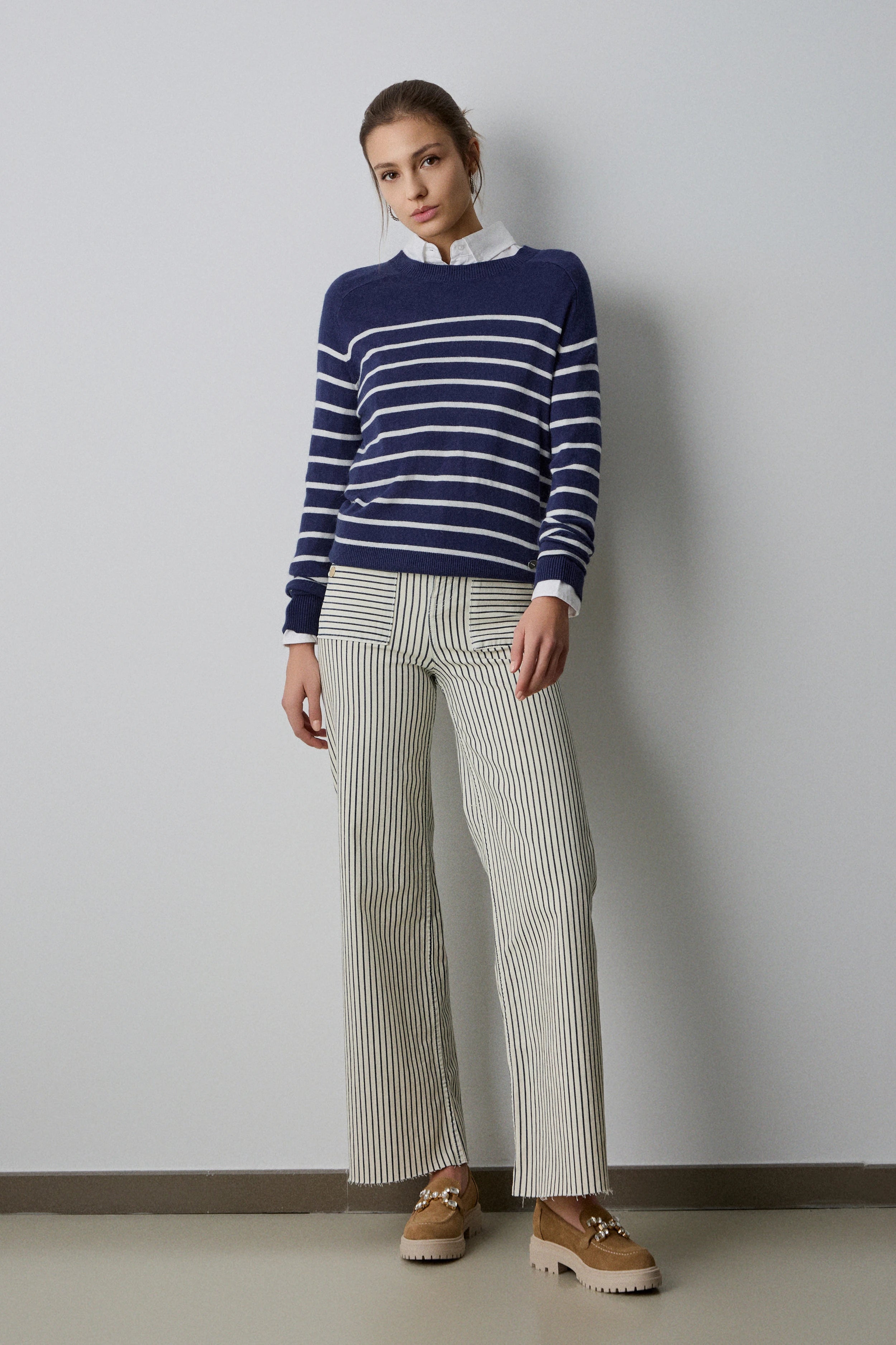 Pantalón Striped Elegance