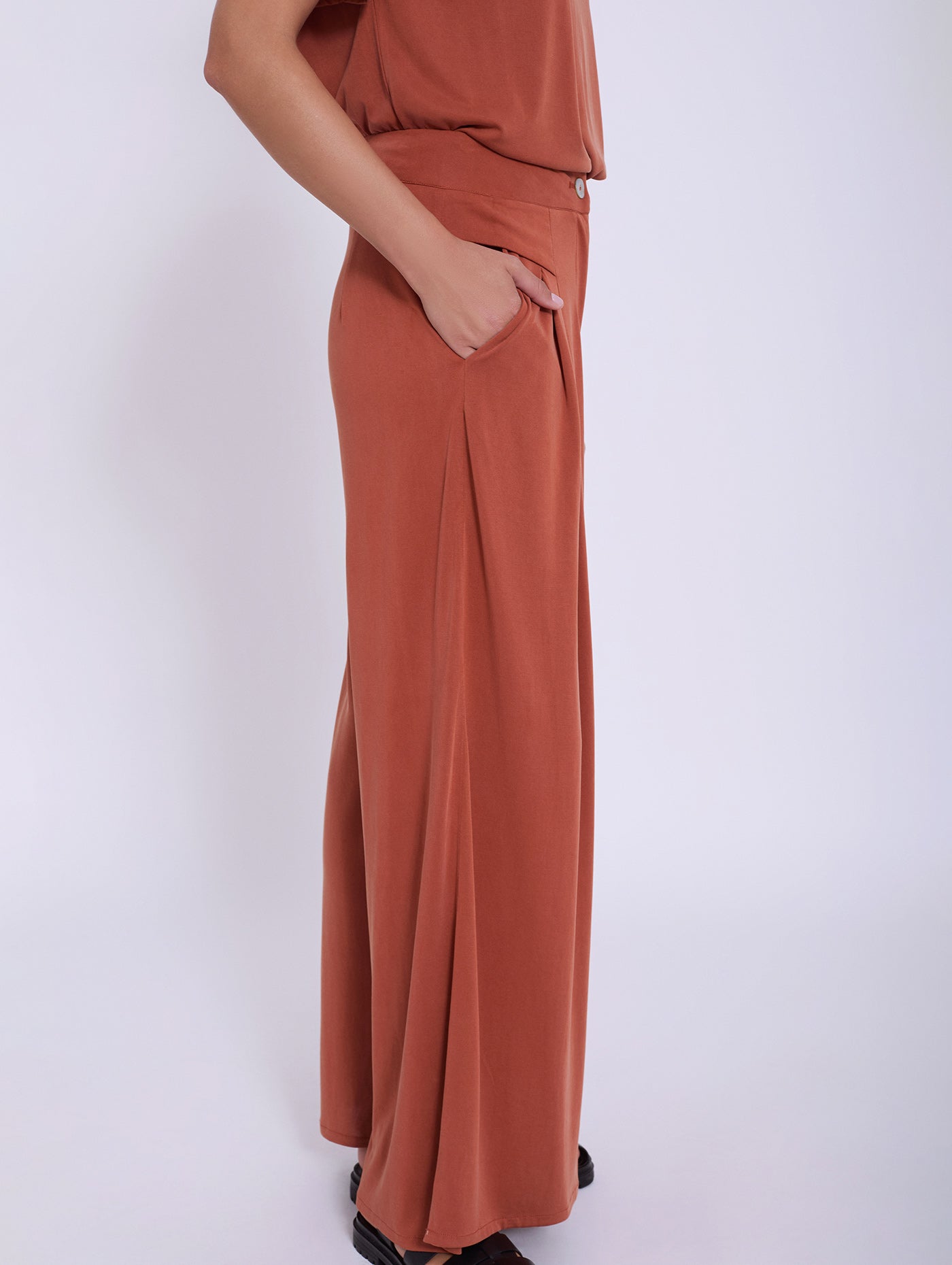 Pantalón Modal Palazzo