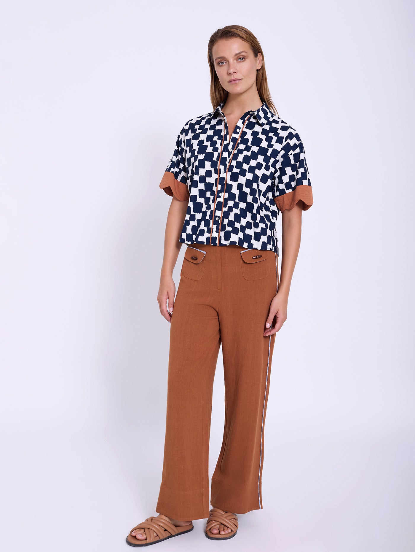 Camisa Algodón Ondas