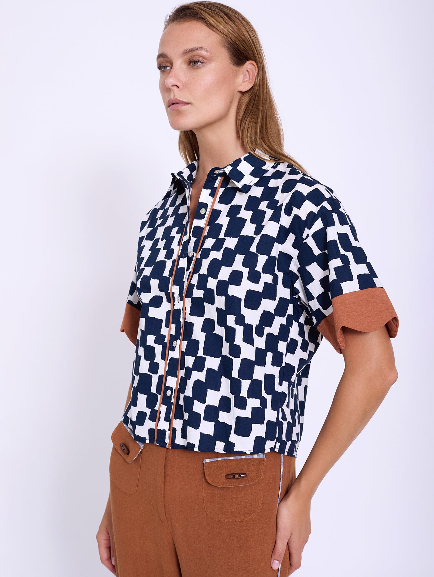 Camisa Algodón Ondas