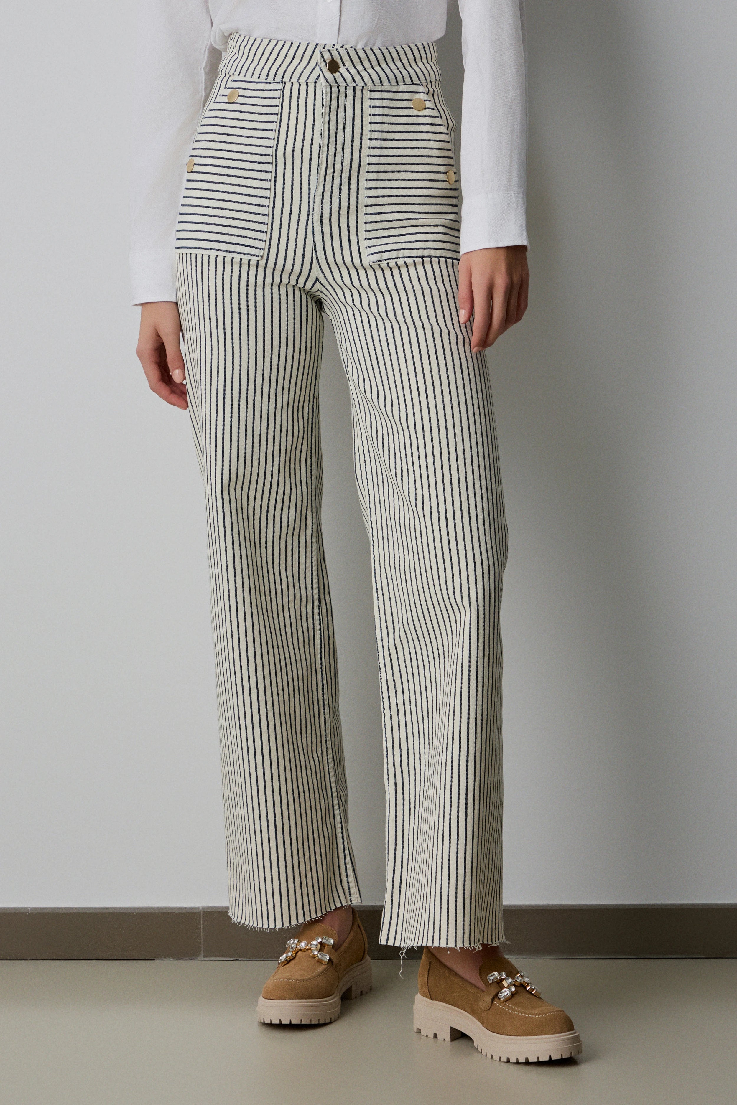 Pantalón Striped Elegance
