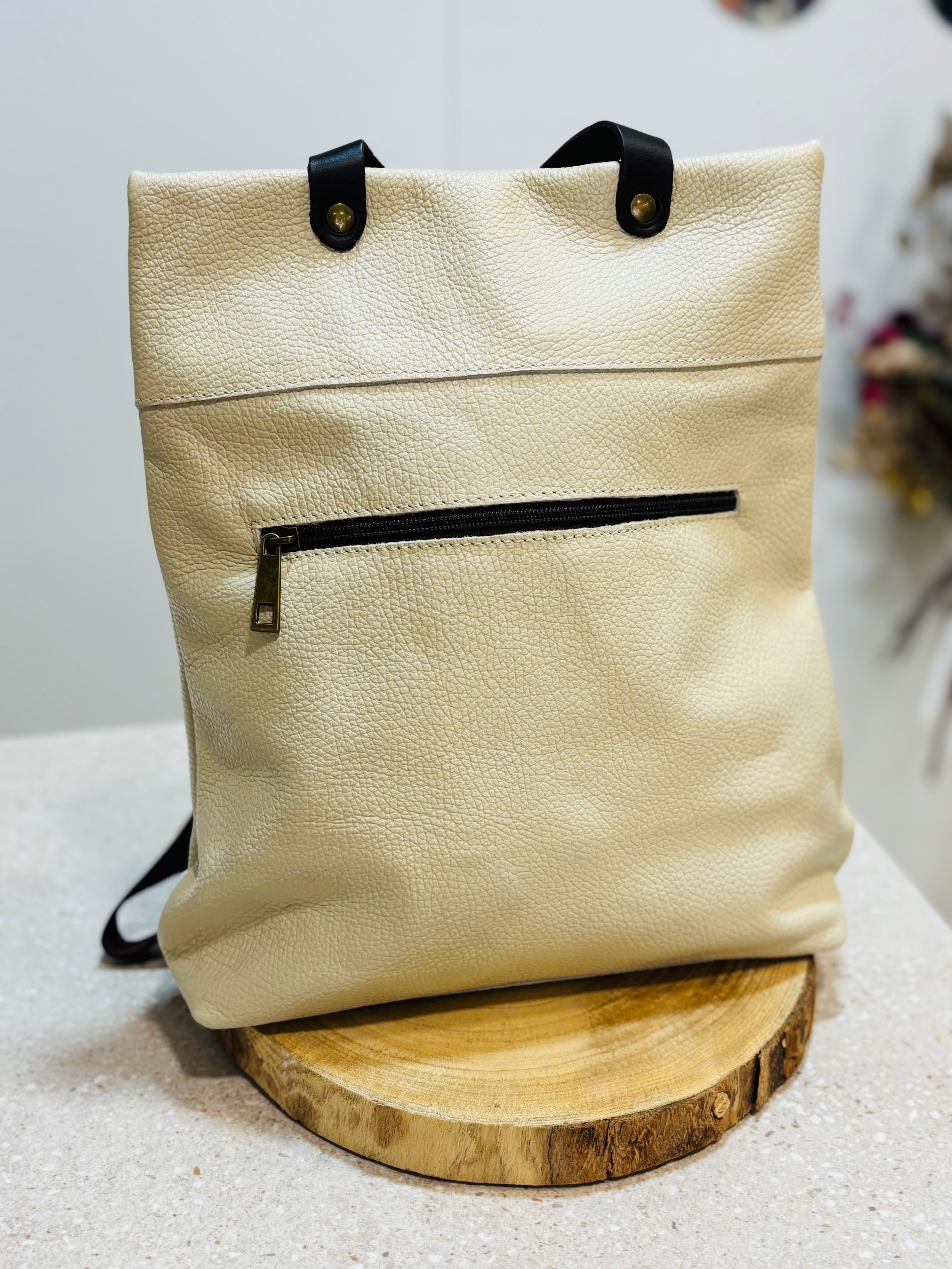 Mochila de piel Naturale