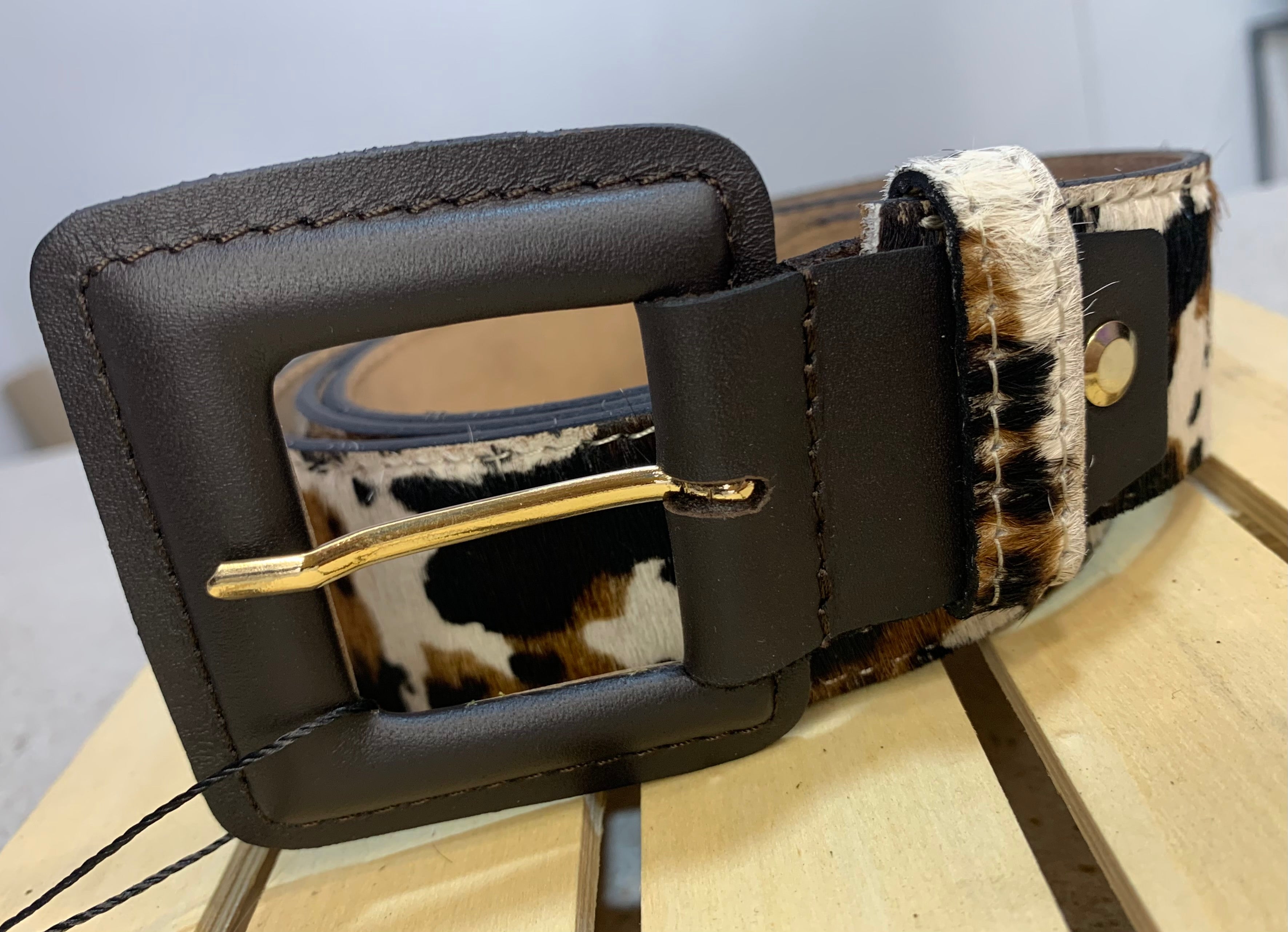 Cinturón Piel Ivory Bloom