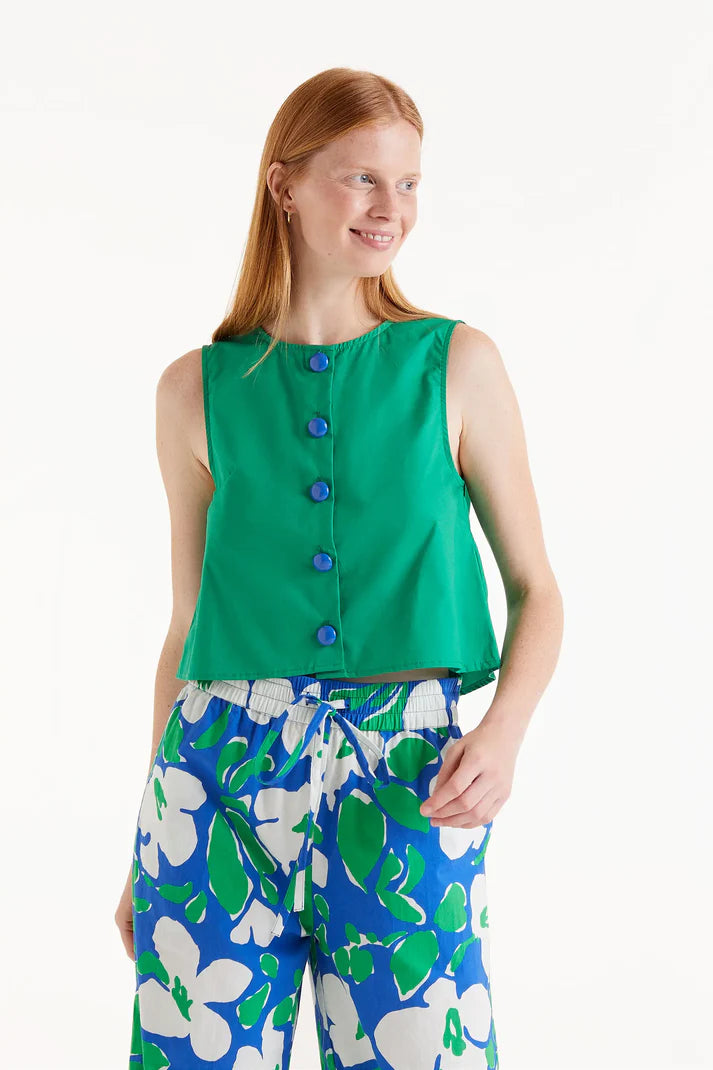 Top Botones Verde