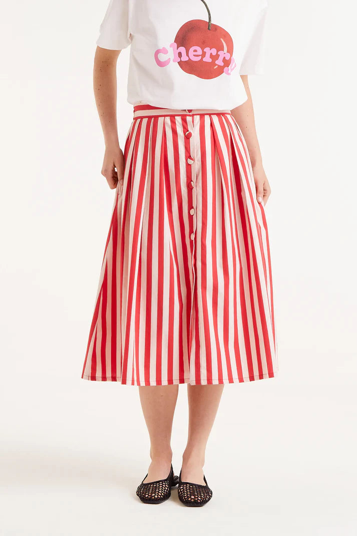 Falda Midi Rayas