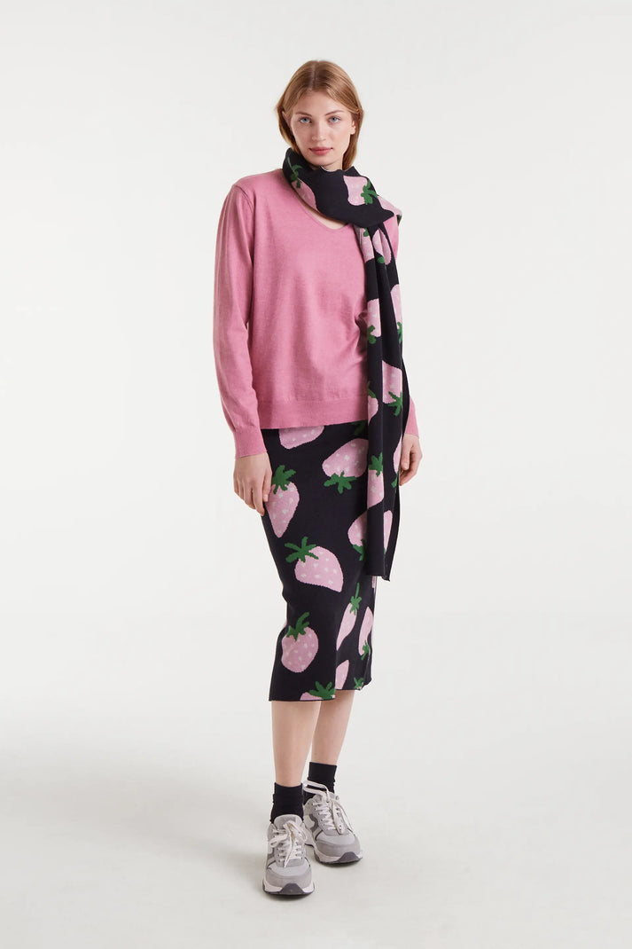 Jersey Cuello Pico Rosa