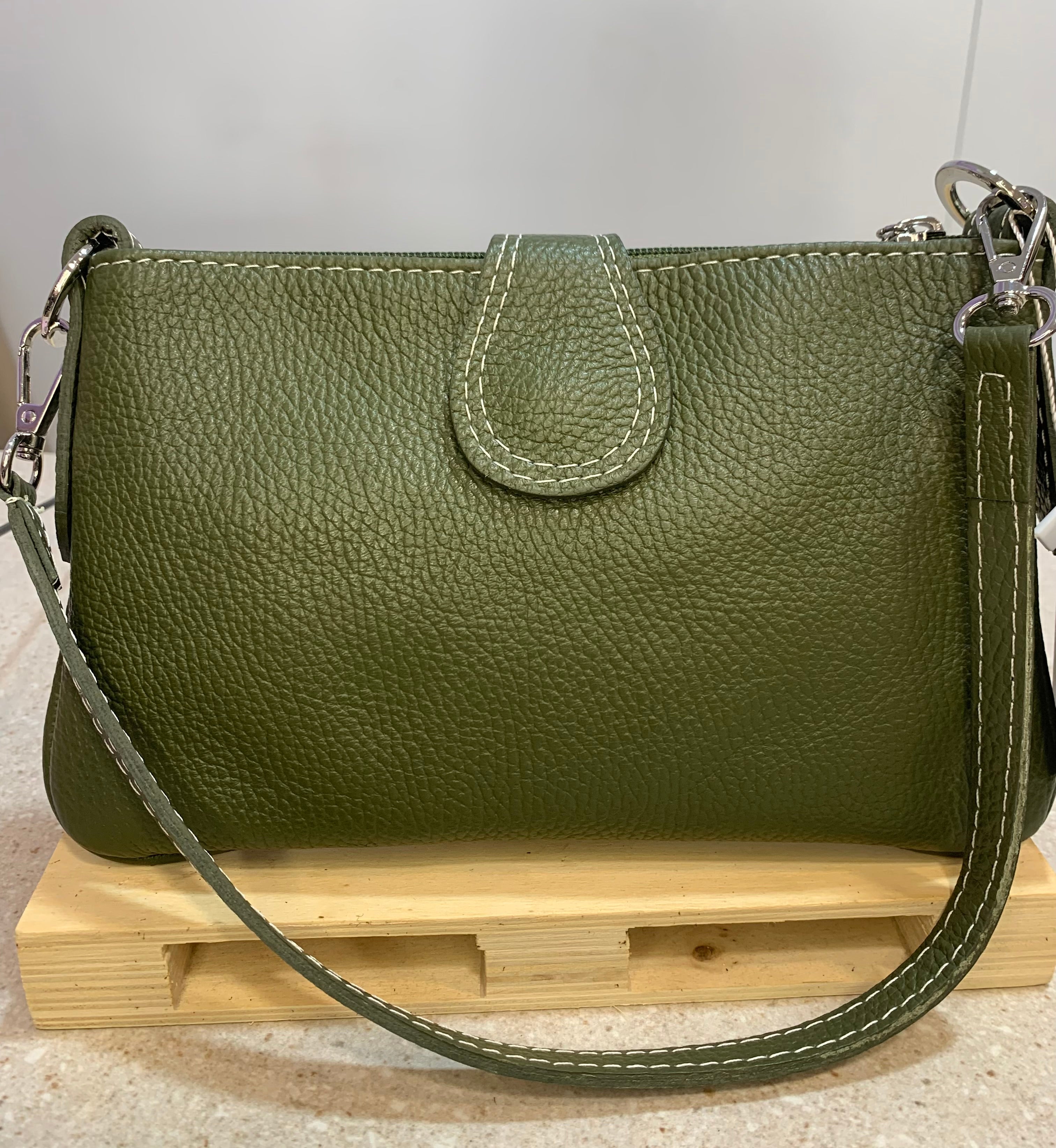 Bolso Piel Olivo