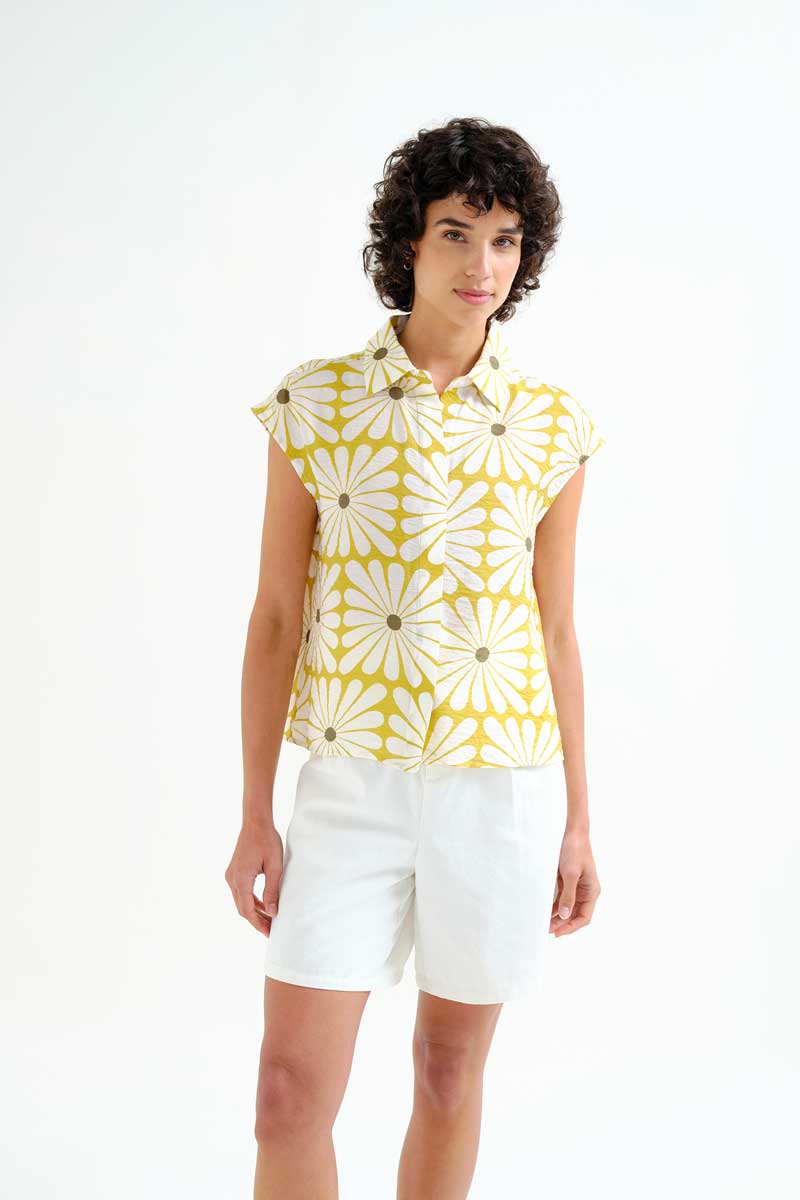 Camisa Olive Flower