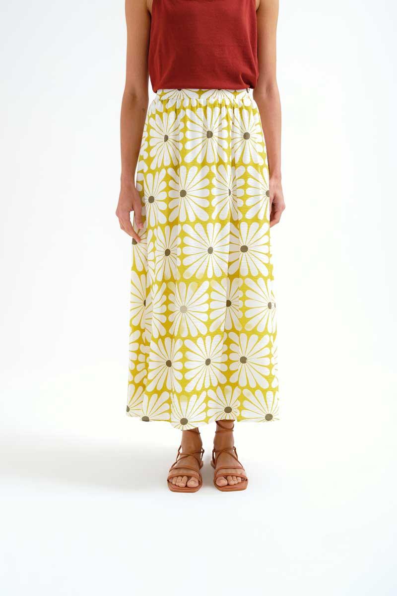 Falda Olive Flower