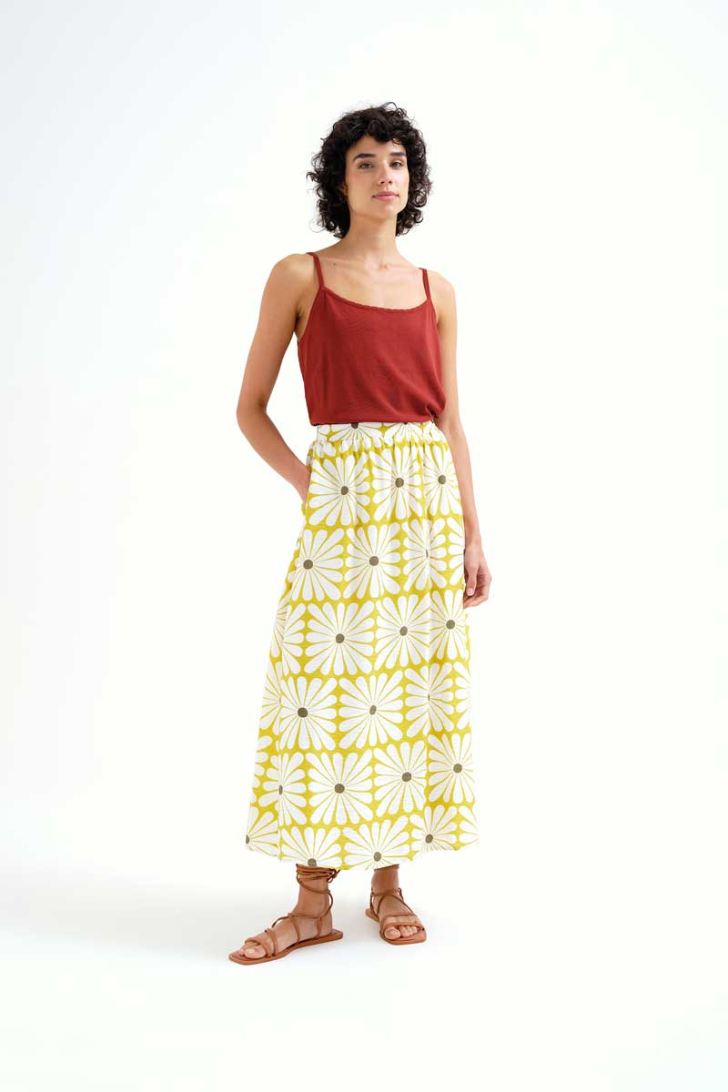 Falda Olive Flower