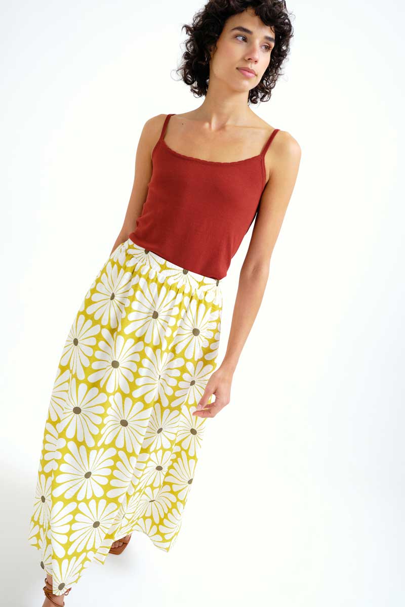 Falda Olive Flower