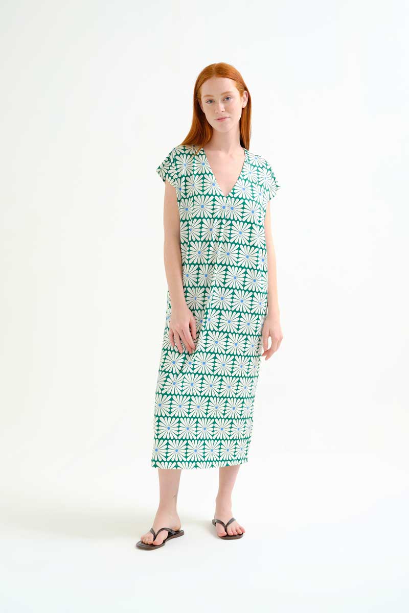 Vestido Flower Green