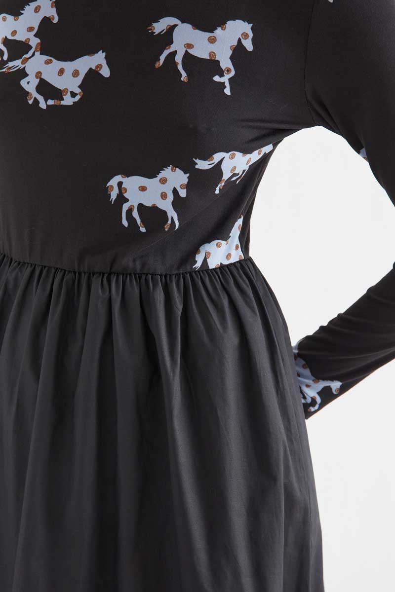 Vestido Horse Blue