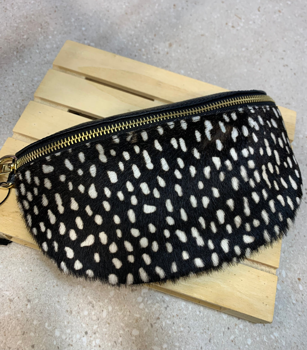 Riñonera Piel Ivory Bloom