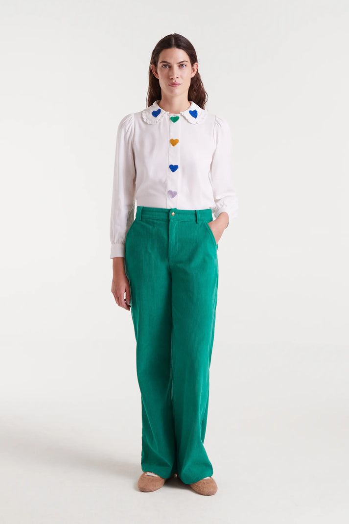Camisa Blanca Corazones