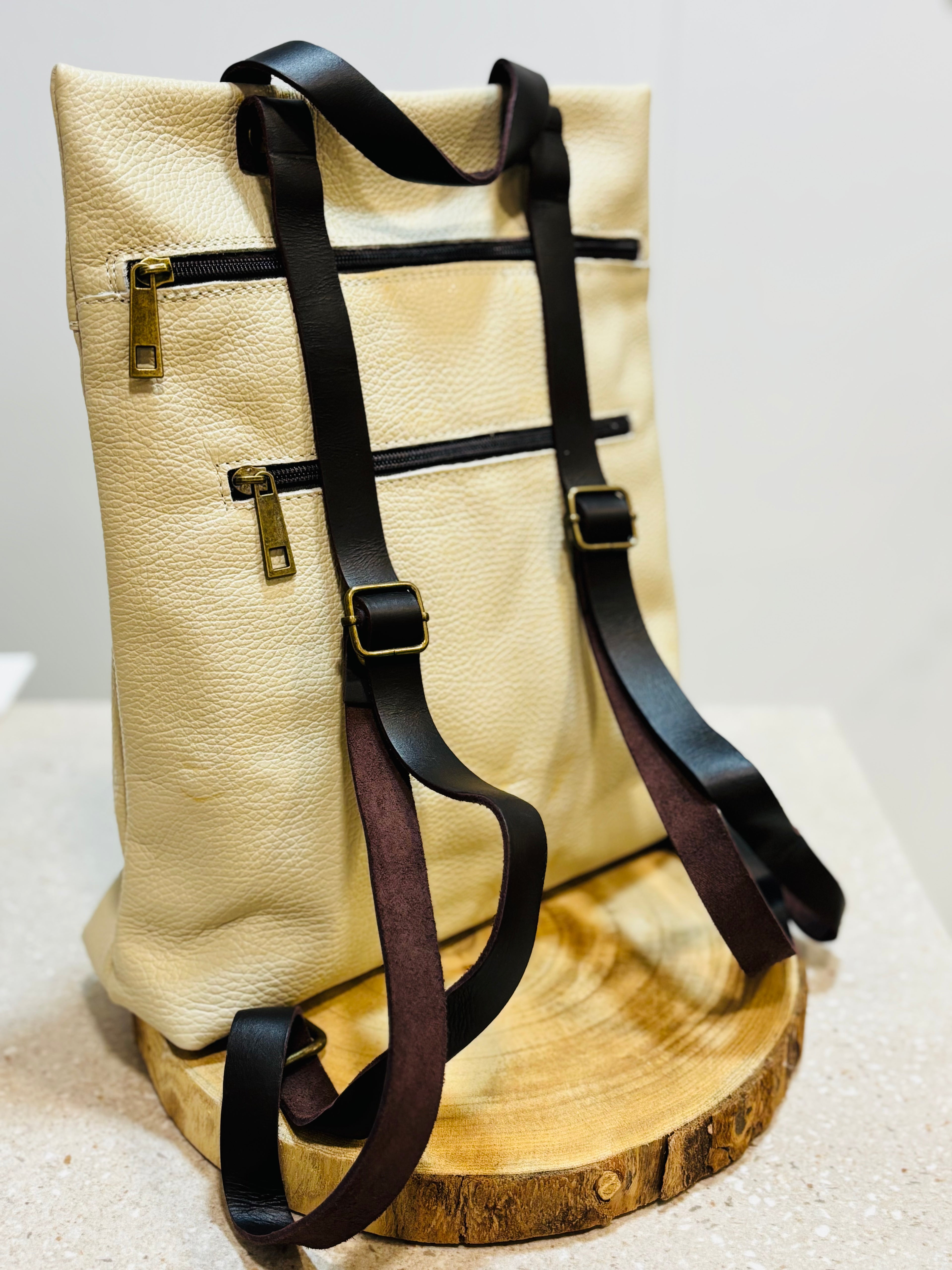 Mochila de piel Naturale
