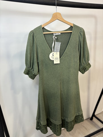 Vestido punto manga corta