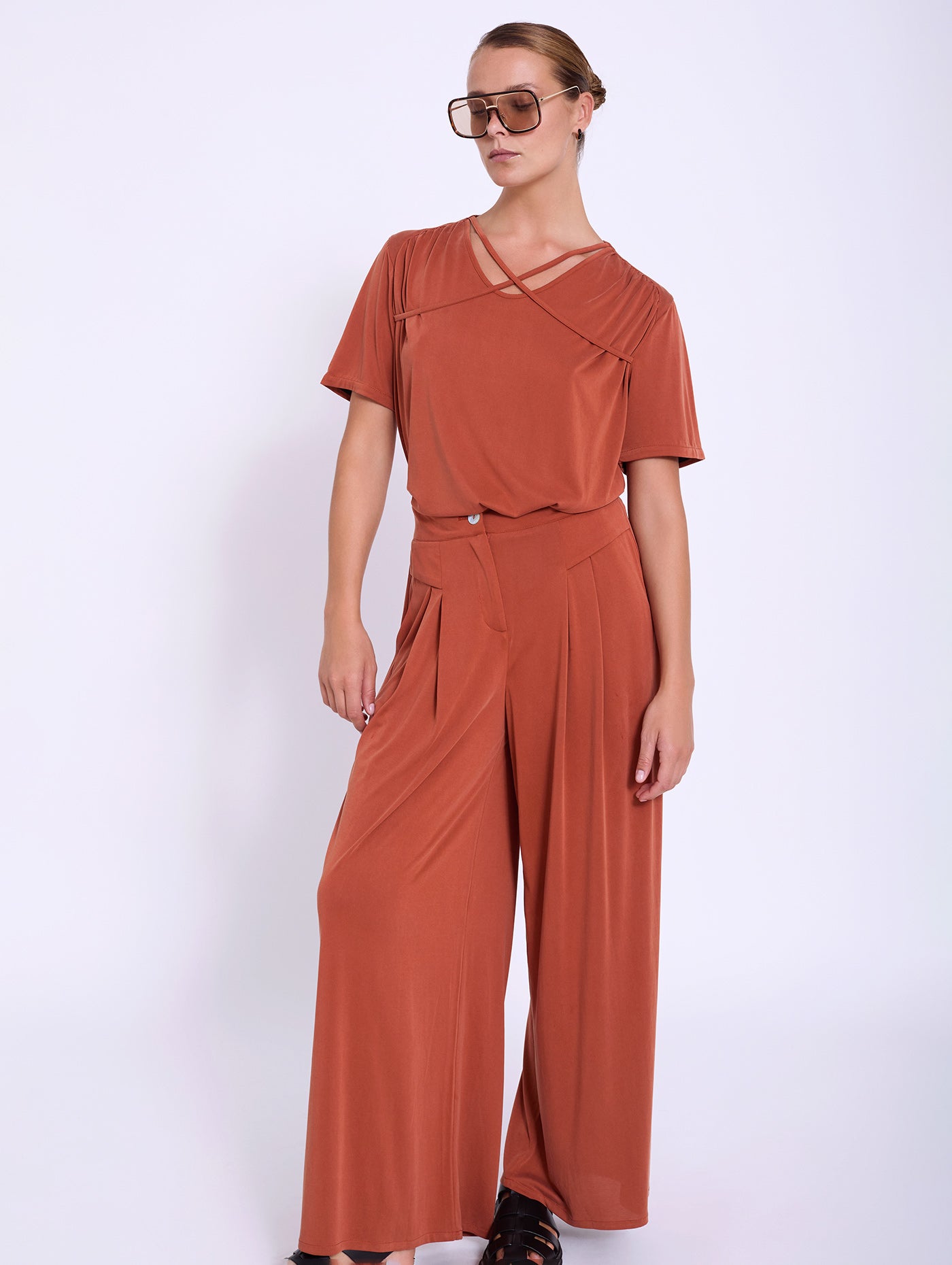 Pantalón Modal Palazzo