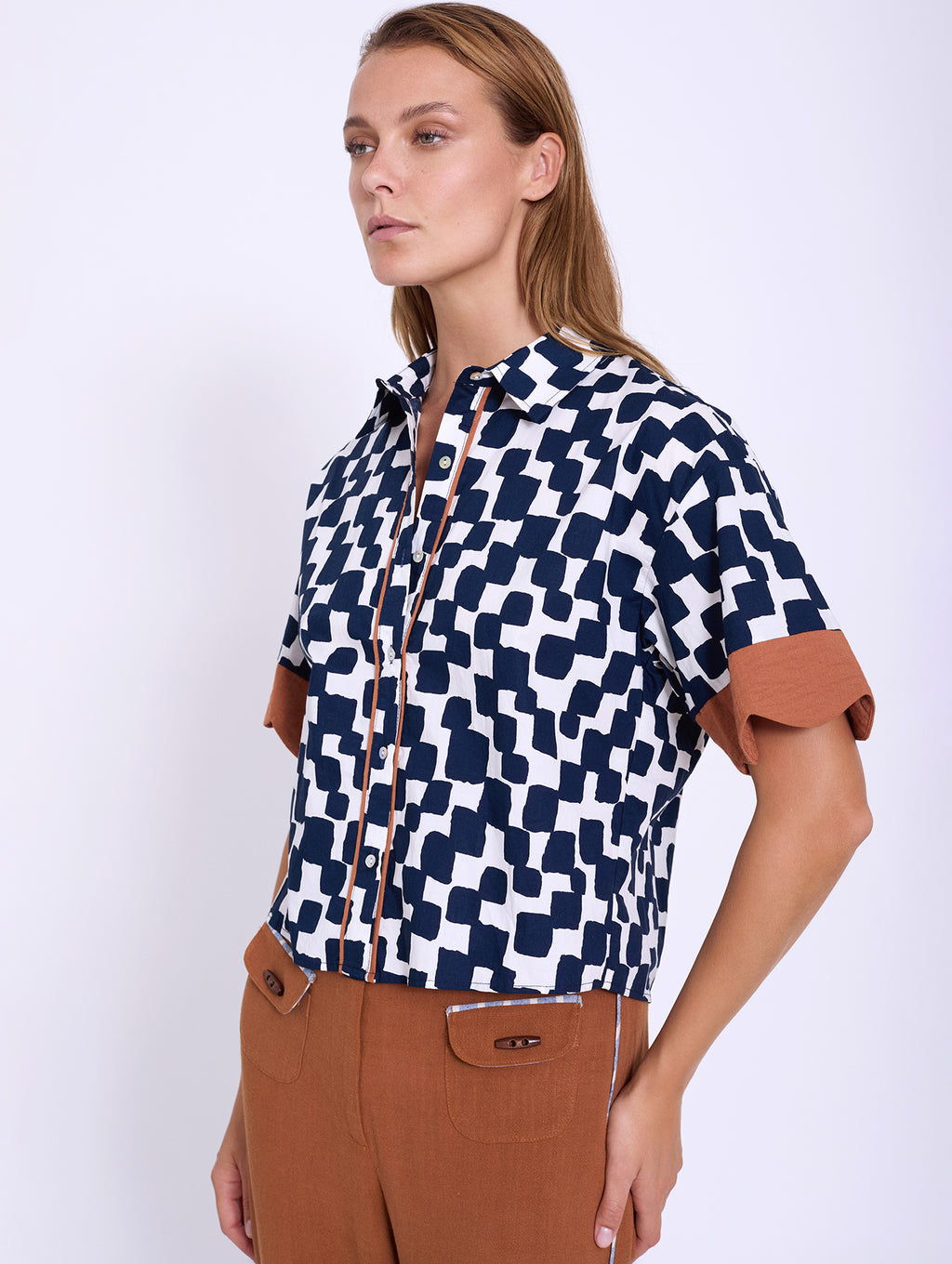 Camisa Algodón Ondas