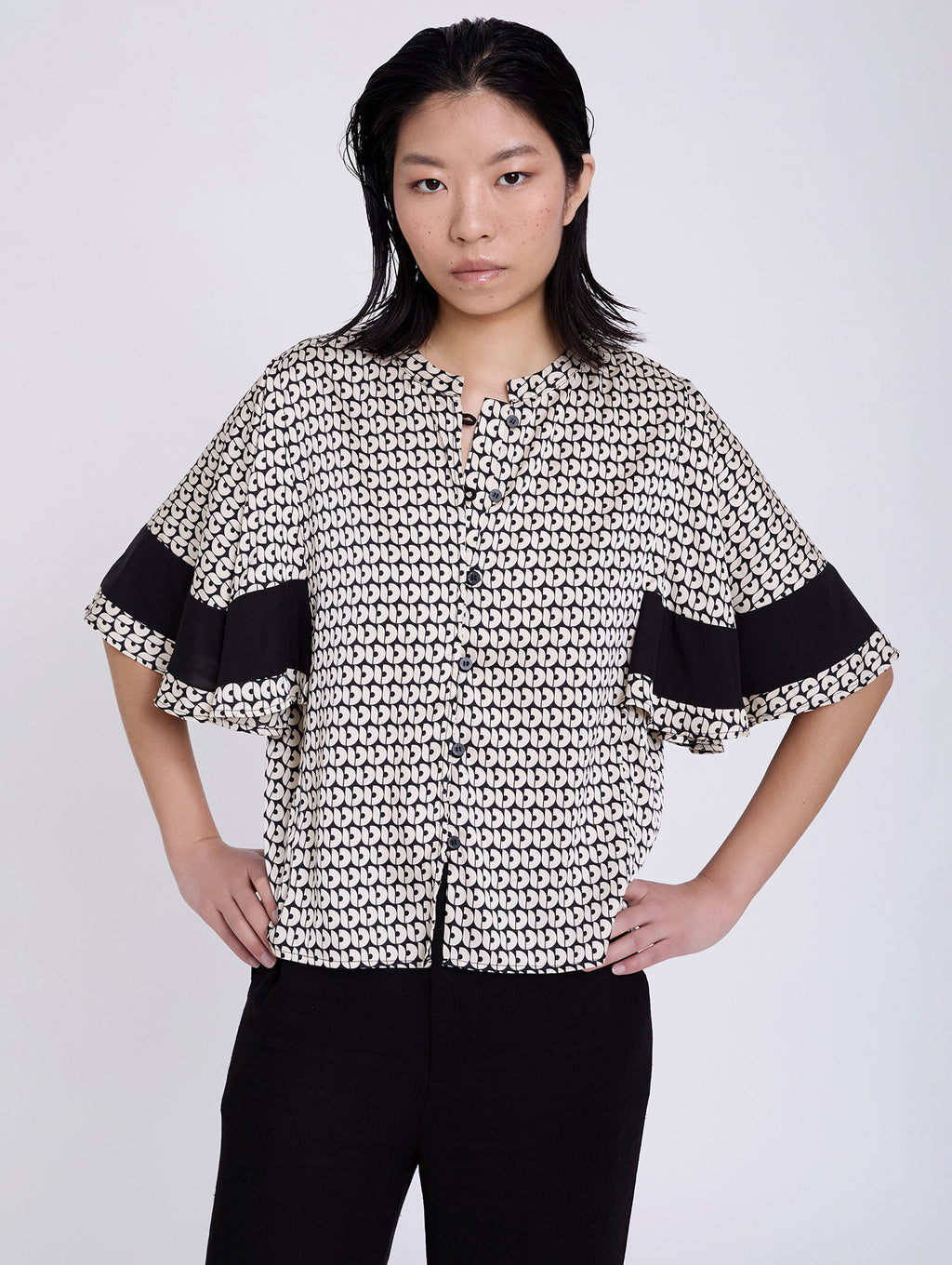 Camisa Satinada Retro