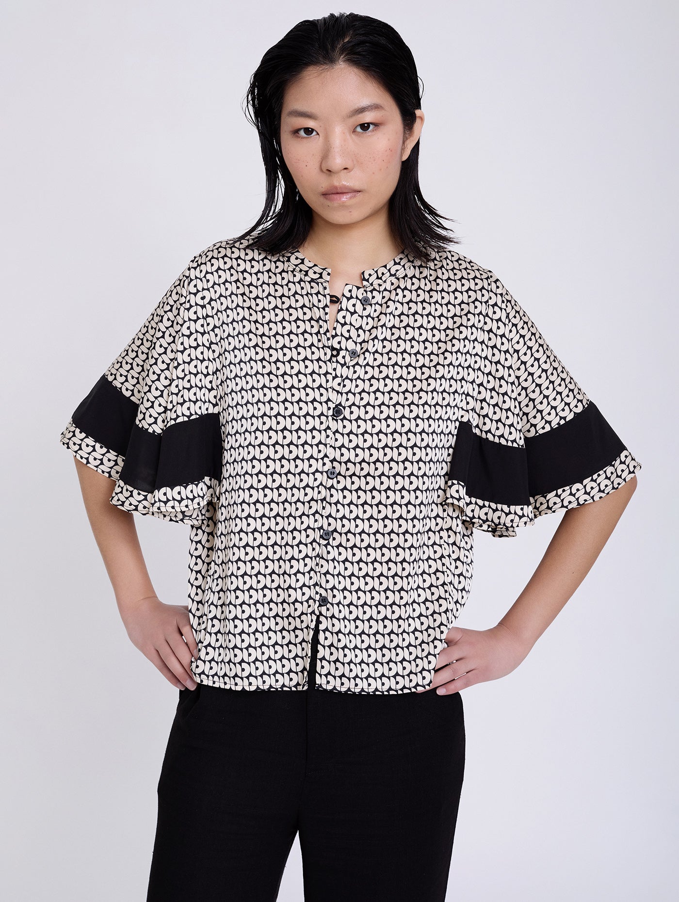 Camisa Satinada Retro