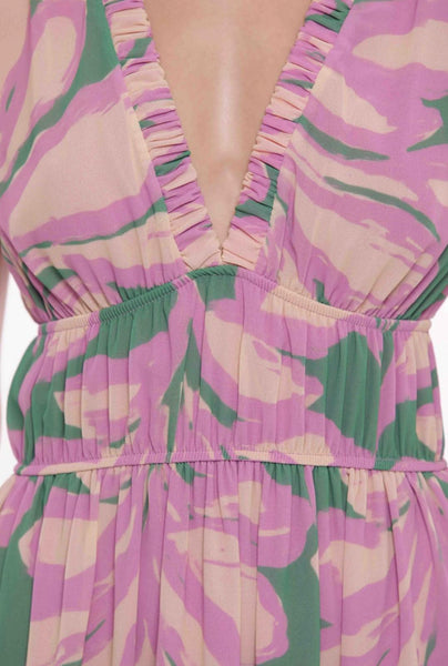 Vestido Lungo In Fantasia