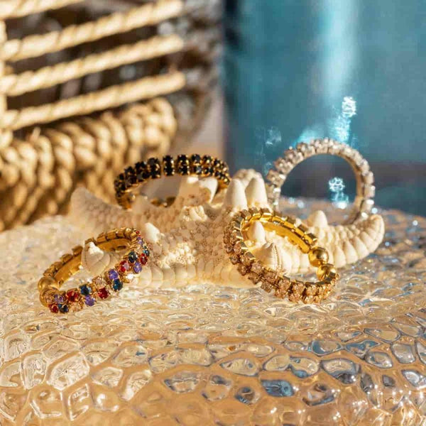 Anillo circonitas gold