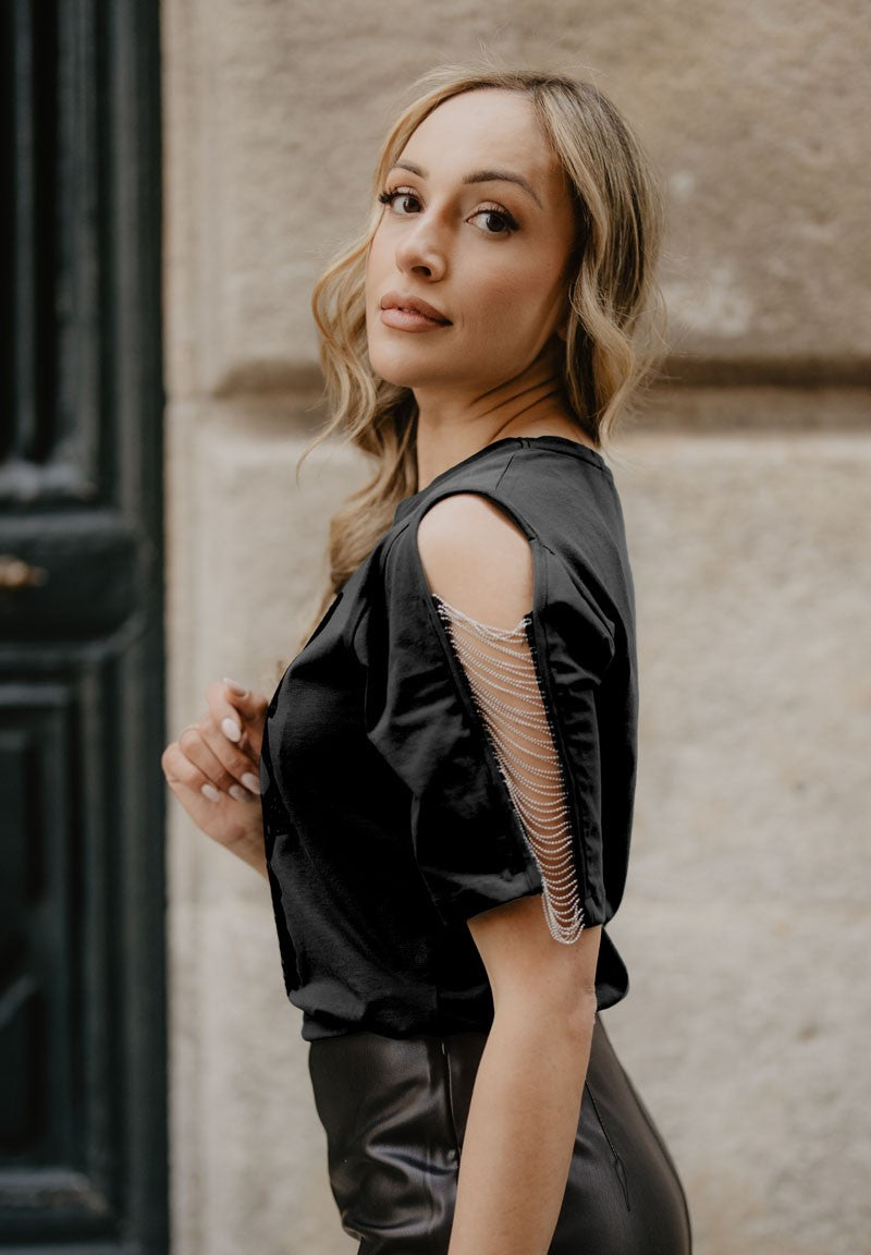 Camiseta Calavera Encaje