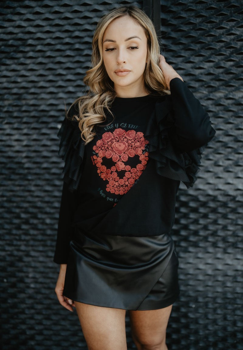 Camiseta Volantes Calavera