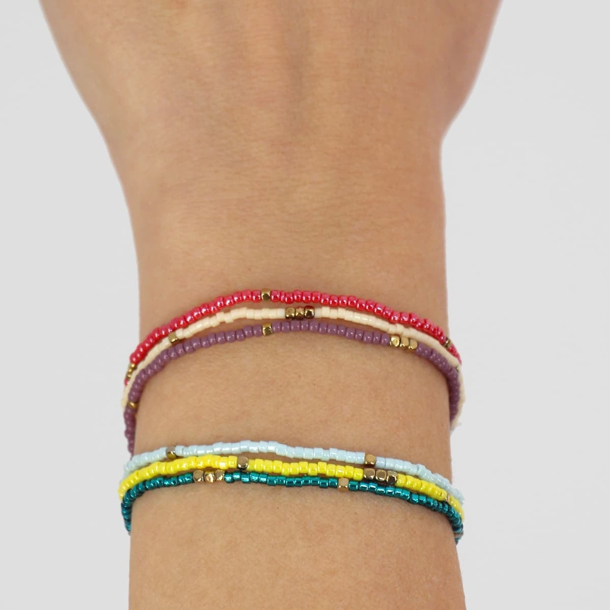 Pack pulseras cristal