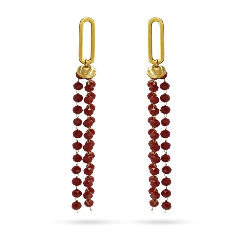 Pendientes Red Crystal