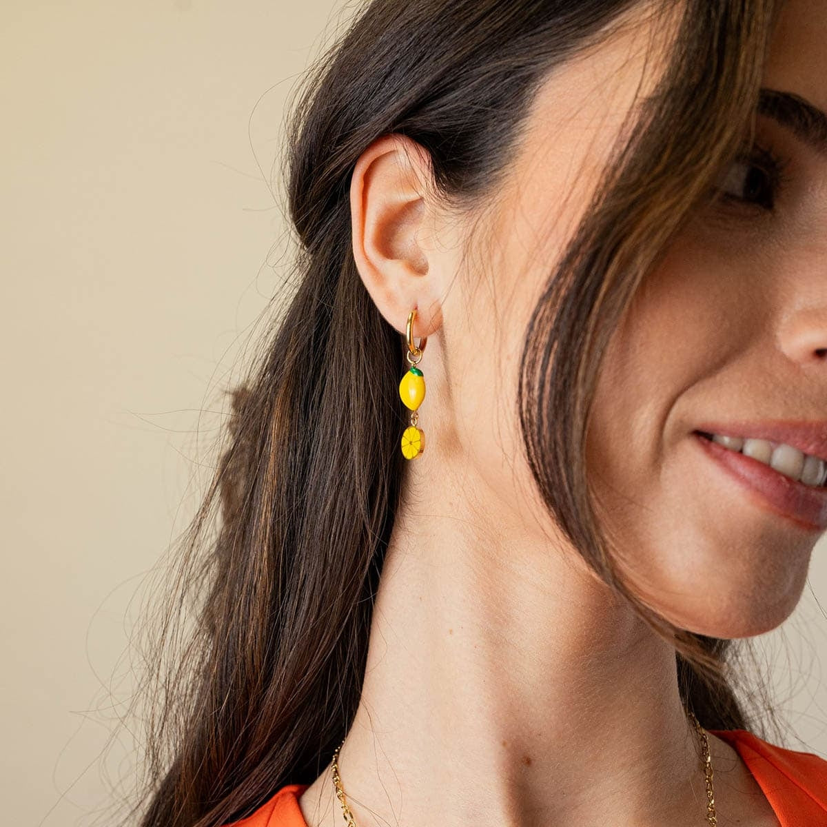 Pendientes Vine Citrina