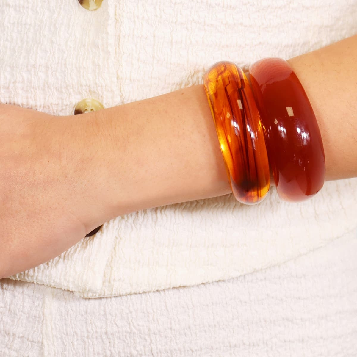 Pulsera Resin Orange