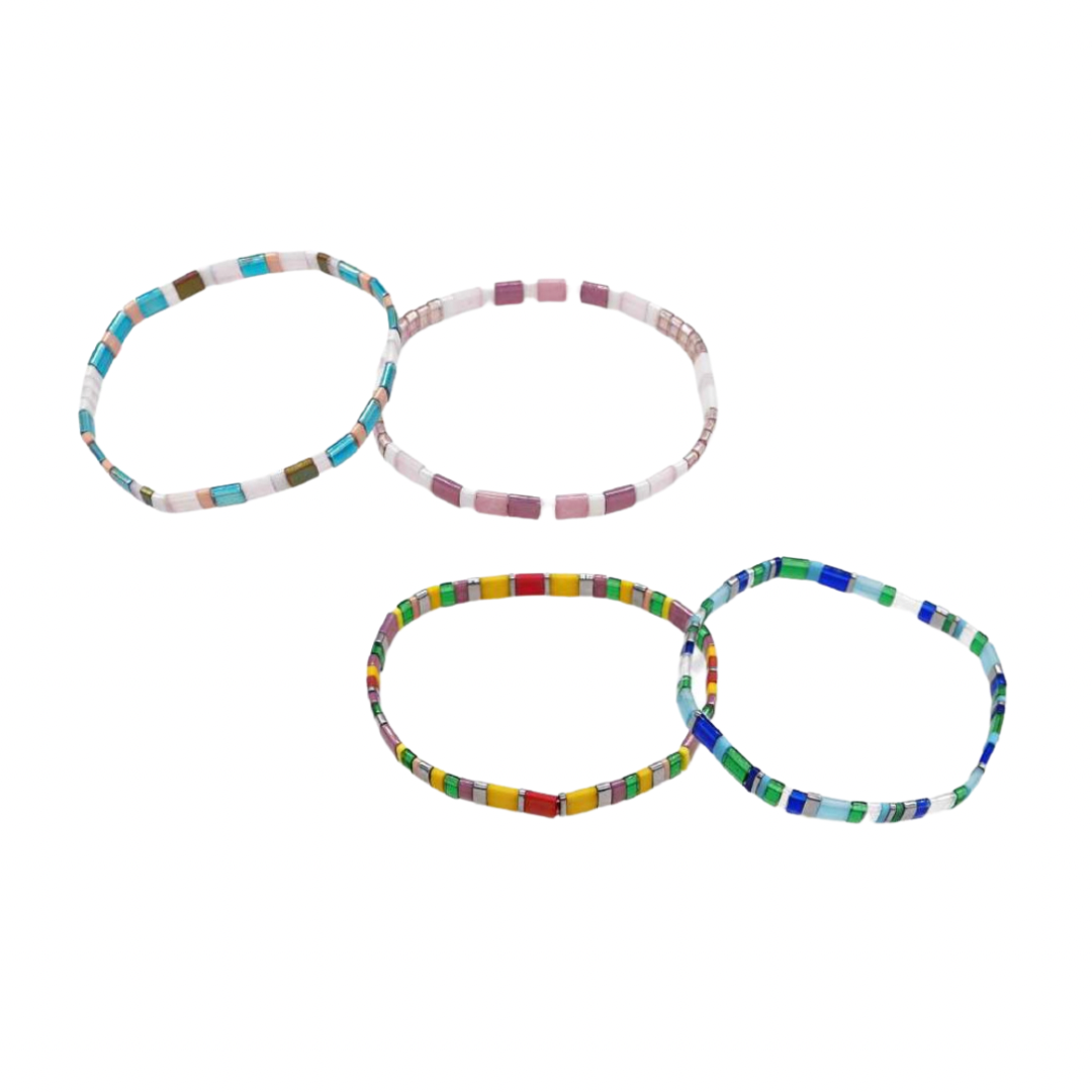 Pulsera cristal japonés multicolor