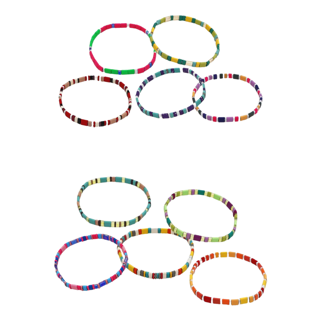 Pulsera cristal japonés multicolor