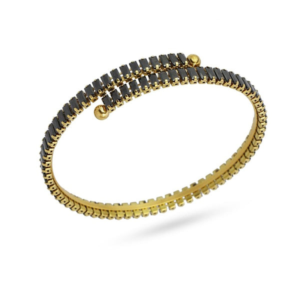 Pulsera esclava flexible negro